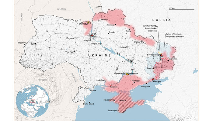 ucraine war map